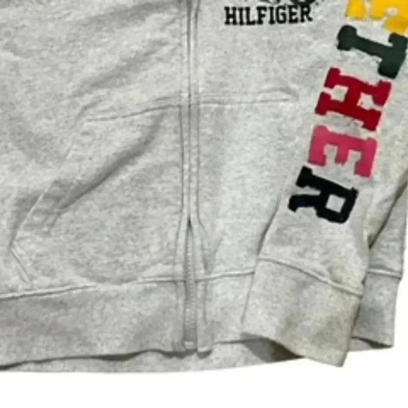Tommy Hilfiger Full Zip Up Hoodie Sweatshirt Boys Sz Medium 8/10 - Picture 8 of 12